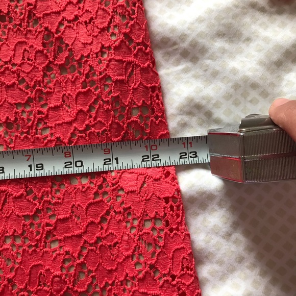 Lace like dress...salmon orange colour. NWOT - Picture 4 of 4